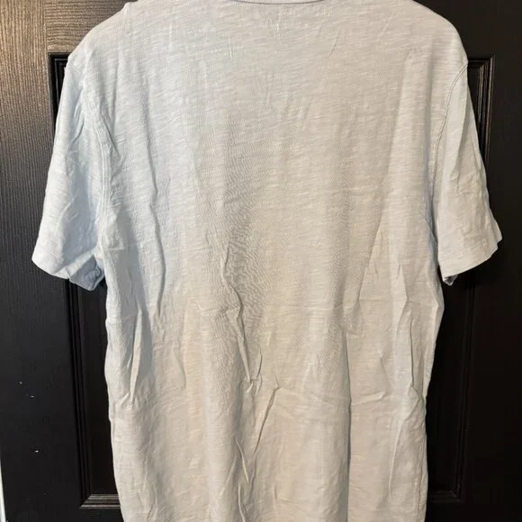 American Eagle Super Soft Mens Lightweight Tshirt Eggshell Blue Large - Picture 4 of 4